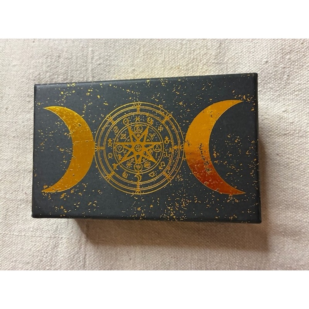 The Key to the Tarot Gold Foil Celestial Moon Deck & Guidebook Waite Based